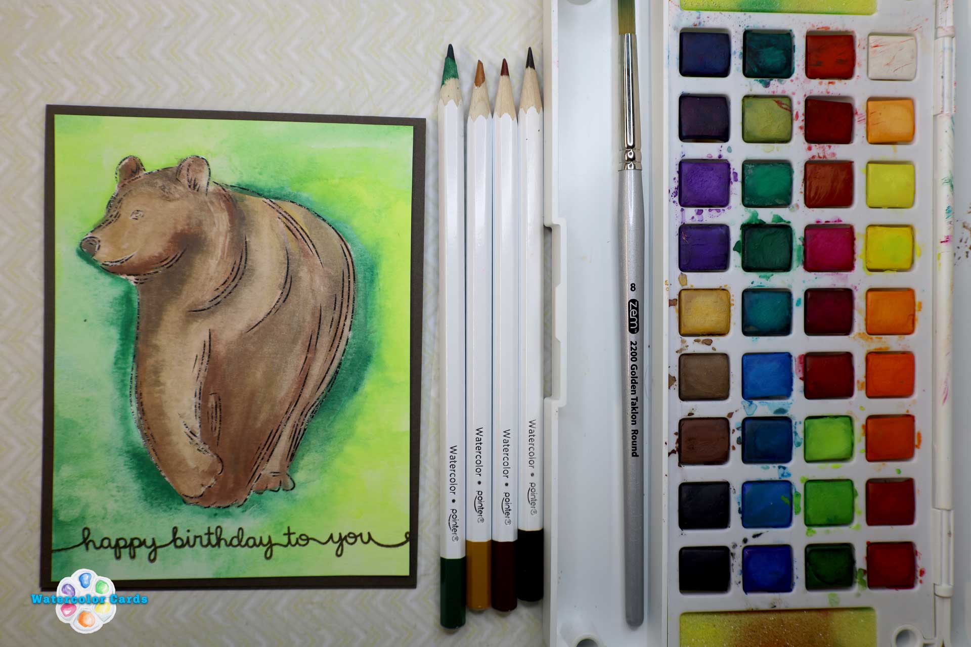 How to use Watercolor pencils and Watercolor together